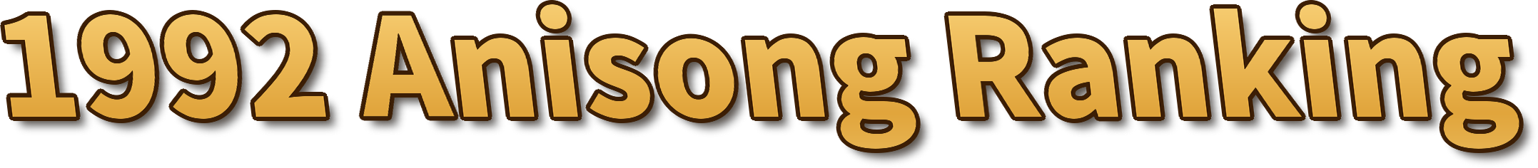 1992 Anisong Ranking