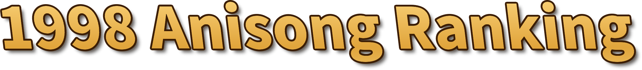 1998 Anisong Ranking