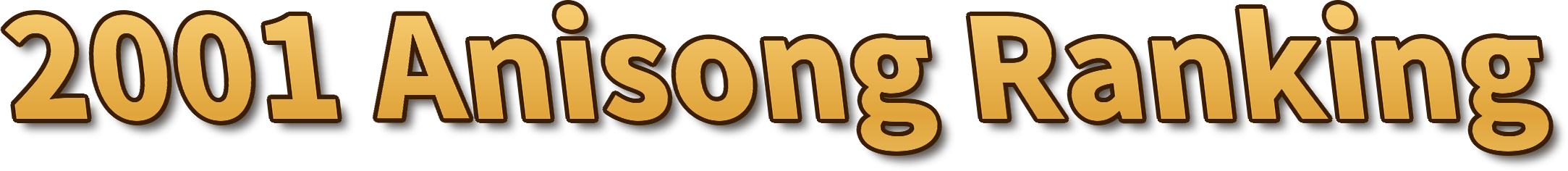 2001 Anisong Ranking