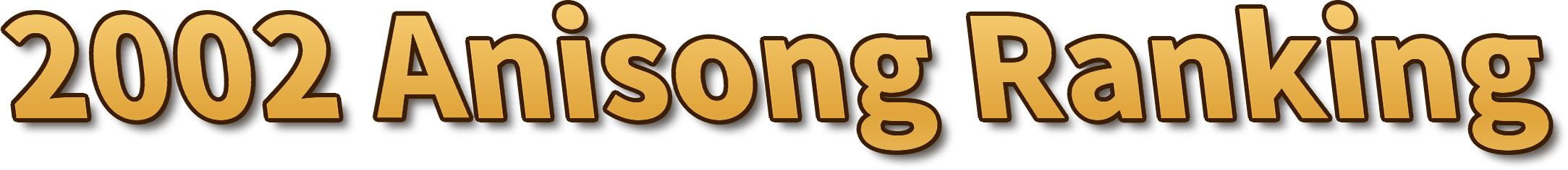 2002 Anisong Ranking